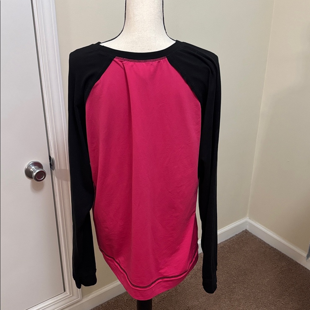 Cowgirl Tuff Fuchsia and Black Top size X-Large - Picture 4 of 8